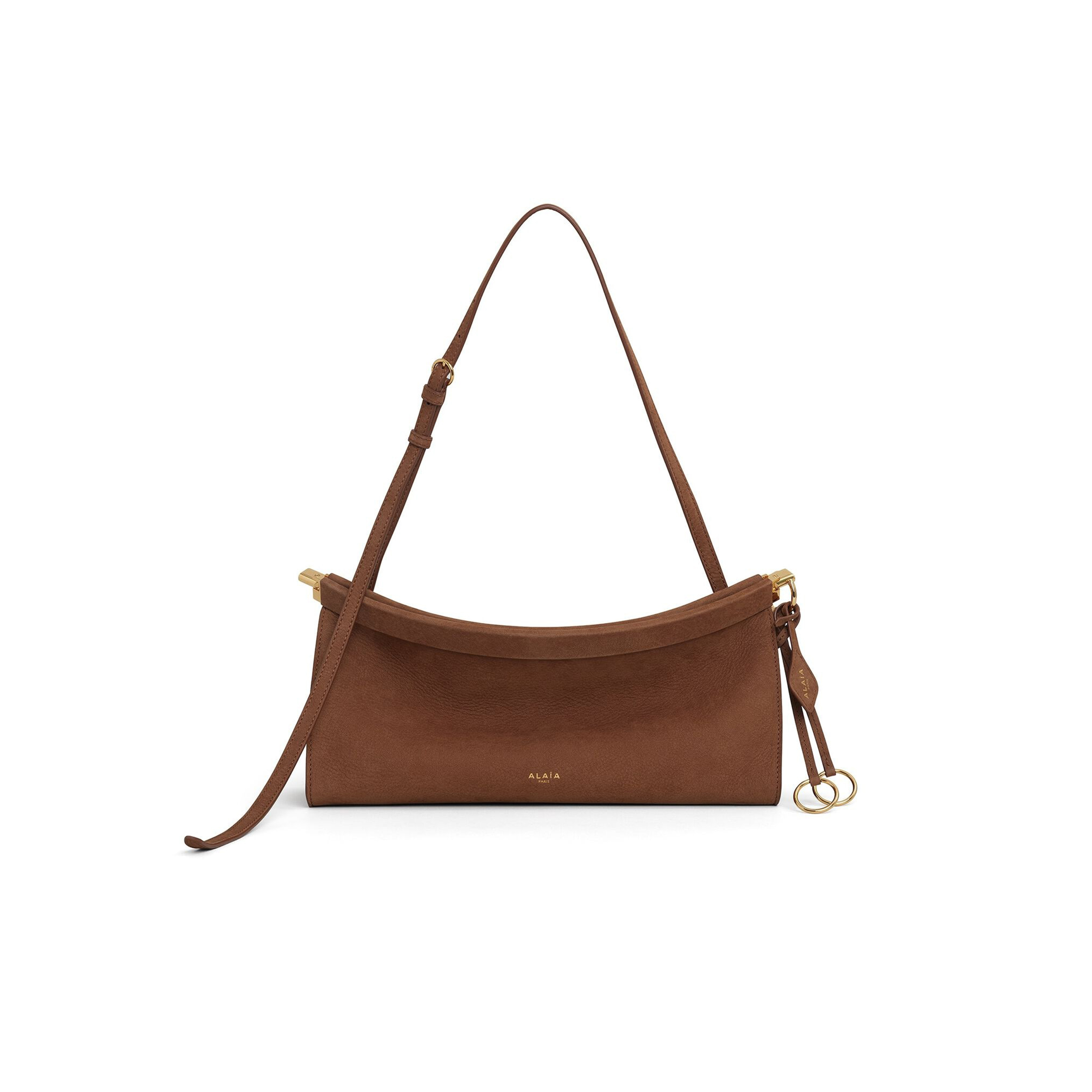 ALAÏA LE CLICK EAST WEST MEDIUM BAG IN CALFSKIN AA1S01430CA214-731 (30*14*9cm) ALAÏA LE CLICK EAST WEST MEDIUM BAG IN CALFSKIN AA1S01430CA214-731 (30*14*9cm)